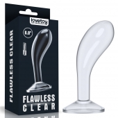 Прозрачный стимулятор простаты Flawless Clear Prostate Plug - 15 см. - Lovetoy - в Реутове купить с доставкой