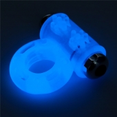 Голубое, светящееся в темноте эрекционное виброкольцо Lumino Play Vibrating Penis Ring - Lovetoy - в Реутове купить с доставкой