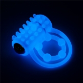 Голубое, светящееся в темноте виброкольцо Lumino Play Vibrating Penis Ring - Lovetoy - в Реутове купить с доставкой
