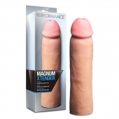 Телесная фаллическая насадка на пенис Magnum Xtender - 23 см. - Blush Novelties - в Реутове купить с доставкой