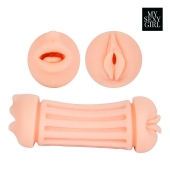 Двусторонний мастурбатор - ротик и вагина - Bior toys - в Реутове купить с доставкой