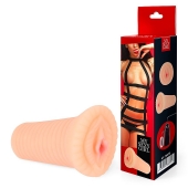 Реалистичный мастурбатор-вагина телесного цвета с вибрацией - Bior toys - в Реутове купить с доставкой