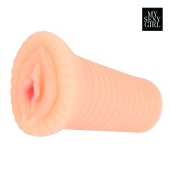 Реалистичный мастурбатор-вагина телесного цвета с вибрацией - Bior toys - в Реутове купить с доставкой
