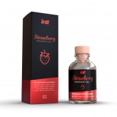 Массажный гель с ароматом клубники Strawberry - 30 мл. - INTT - купить с доставкой в Реутове