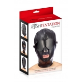 Маска-шлем с отверстием для рта и съемными шорами - Fetish Tentation - купить с доставкой в Реутове