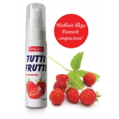 Гель-смазка Tutti-frutti с земляничным вкусом - 30 гр. - Биоритм - купить с доставкой в Реутове