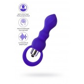 Фиолетовая анальная вибровтулка Curvy - 14 см. - ToyFa