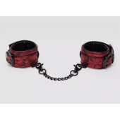 Красно-черные наручники Reversible Faux Leather Wrist Cuffs - Fifty Shades of Grey - купить с доставкой в Реутове