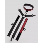 Ошейник с наручниками Reversible Faux Leather Collar and Wrist - Fifty Shades of Grey - купить с доставкой в Реутове