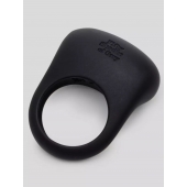 Черное эрекционное виброкольцо Sensation Rechargeable Vibrating Love Ring - Fifty Shades of Grey - в Реутове купить с доставкой