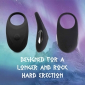 Черное эрекционное виброкольцо Thor Cockring - FeelzToys - в Реутове купить с доставкой