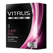 Ультратонкие презервативы VITALIS PREMIUM super thin - 3 шт. - Vitalis - купить с доставкой в Реутове