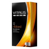 Ребристые презервативы VITALIS PREMIUM ribbed - 12 шт. - Vitalis - купить с доставкой в Реутове
