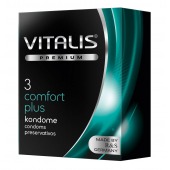 Контурные презервативы VITALIS PREMIUM comfort plus - 3 шт. - Vitalis - купить с доставкой в Реутове