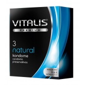 Классические презервативы VITALIS PREMIUM natural - 3 шт. - Vitalis - купить с доставкой в Реутове