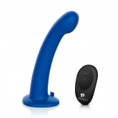 Синяя насадка Remote Control P-Spot G-Spot с черными трусиками - 20 см. - Pegasus - купить с доставкой в Реутове