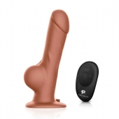 Реалистичный страпон с радиоуправлением Remote Control Realistic - 21 см. - Pegasus - купить с доставкой в Реутове