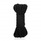 Черная хлопковая веревка для связывания Bondage Rope - 10 м. - Lux Fetish - купить с доставкой в Реутове