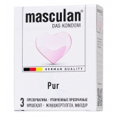 Супертонкие презервативы Masculan Pur - 3 шт. - Masculan - купить с доставкой в Реутове