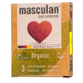 Экологически чистые презервативы Masculan Organic - 3 шт. - Masculan - купить с доставкой в Реутове