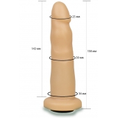 Телесная насадка Harness - 15,8 см. - LOVETOY (А-Полимер) - купить с доставкой в Реутове