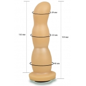 Телесная рельефная насадка Harness - 15,9 см. - LOVETOY (А-Полимер) - купить с доставкой в Реутове