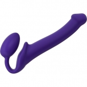 Фиолетовый безремневой страпон Silicone Bendable Strap-On - size M - Strap-on-me - купить с доставкой в Реутове