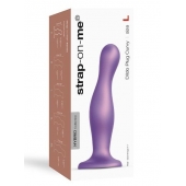 Фиолетовая насадка Strap-On-Me Dildo Plug Curvy size L - Strap-on-me - купить с доставкой в Реутове