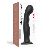 Черная насадка Strap-On-Me Dildo Plug P G size XXL - Strap-on-me - купить с доставкой в Реутове