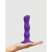 Фиолетовая насадка Strap-On-Me Dildo Geisha Balls size M - Strap-on-me - купить с доставкой в Реутове
