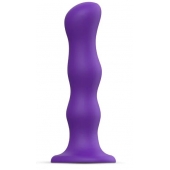 Фиолетовая насадка Strap-On-Me Dildo Geisha Balls size M - Strap-on-me - купить с доставкой в Реутове