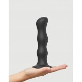 Черная насадка Strap-On-Me Dildo Geisha Balls size XL - Strap-on-me - купить с доставкой в Реутове