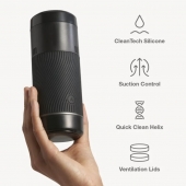 Черный мастурбатор с контролем всасывания Arcwave Pow Stroker - Arcwave - в Реутове купить с доставкой