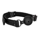 Черный кляп-шарик BALL GAG DIAMOND - Dream Toys - купить с доставкой в Реутове