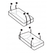 Фиксаторы для кровати WRAPAROUND MATTRESS RESTRAIN - Pipedream - купить с доставкой в Реутове