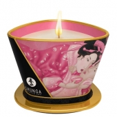 Массажная свеча Rose Petals с ароматом розы - 170 мл. - Shunga - купить с доставкой в Реутове