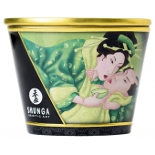 Массажная свеча Exotic Green Tea с ароматом зелёного чая - 170 мл. - Shunga - купить с доставкой в Реутове