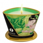 Массажная свеча Exotic Green Tea с ароматом зелёного чая - 170 мл. - Shunga - купить с доставкой в Реутове