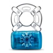 Синее эрекционное виброкольцо Pleaser Rechargeable C-Ring - Blush Novelties - в Реутове купить с доставкой