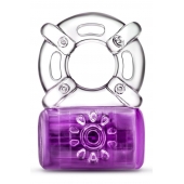Фиолетовое эрекционное виброкольцо One Night Stand Vibrating C-Ring - Blush Novelties - в Реутове купить с доставкой