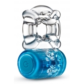 Синее эрекционное виброкольцо One Night Stand Vibrating C-Ring - Blush Novelties - в Реутове купить с доставкой