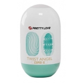 Бирюзовый мастурбатор-яйцо Twist Angel - Baile - в Реутове купить с доставкой