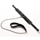 Черный ошейник с шипами и поводком - Crazy Handmade - купить с доставкой в Реутове