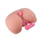 Вагина из кибер-кожи с выносным пультом управления вибрацией - LOVETOY (А-Полимер) - в Реутове купить с доставкой