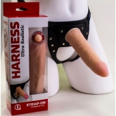 Страпон Харнесс из трусиков и насадки-фаллоса - 17,5 см. - LOVETOY (А-Полимер) - купить с доставкой в Реутове
