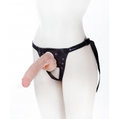 Реалистичный фаллос на поясе Harness - 20,5 см. - LOVETOY (А-Полимер) - купить с доставкой в Реутове