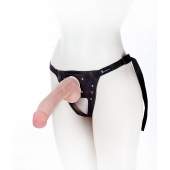 Податливый фаллос на трусиках Harness - 20,5 см. - LOVETOY (А-Полимер) - купить с доставкой в Реутове
