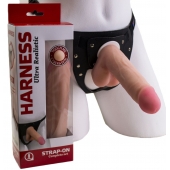 Страпон в подарочной упаковке: трусики с плугом и фаллоимитатор-насадка - 16 см. - LOVETOY (А-Полимер) - купить с доставкой в Реутове