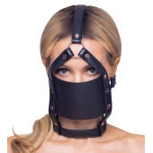 Черный намордник с кляпом-шаром Head Harness With A Gag - Orion - купить с доставкой в Реутове