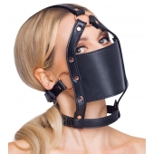 Черный намордник с кляпом-шаром Head Harness With A Gag - Orion - купить с доставкой в Реутове